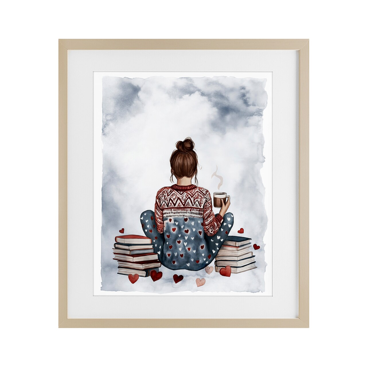 Stupell Industries Cozy Ritual Reader Framed Print Under Glass, design by Svetlana Aleynikova